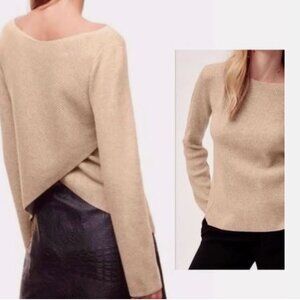 NWOT Aritzia Babaton Kitano wool linen blend ribbed sweater (XS)